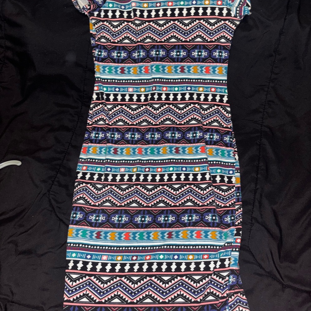 Colorful Patterned Women's Dress